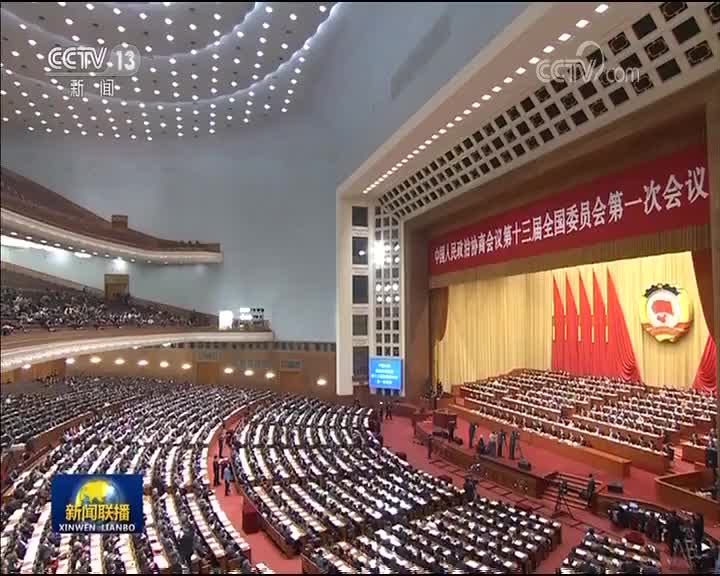 [视频]全国政协十三届一次会议举行第三次全体会议