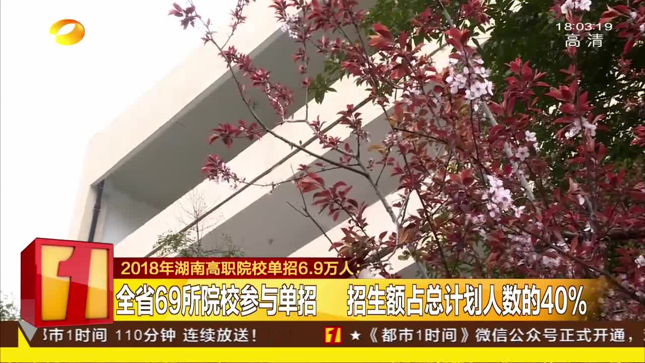 全省69所院校参与单招 招生额占总计划人数的40%