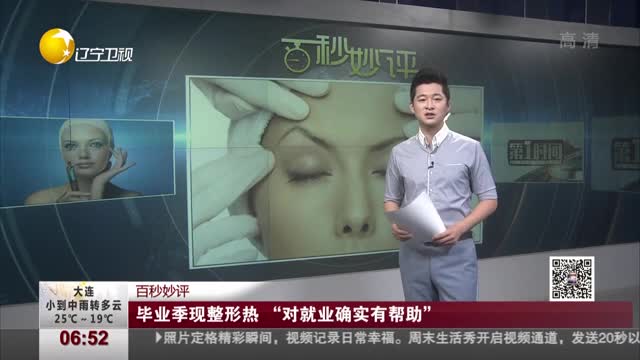 [视频]毕业季现整形热 “对就业确实有帮助”