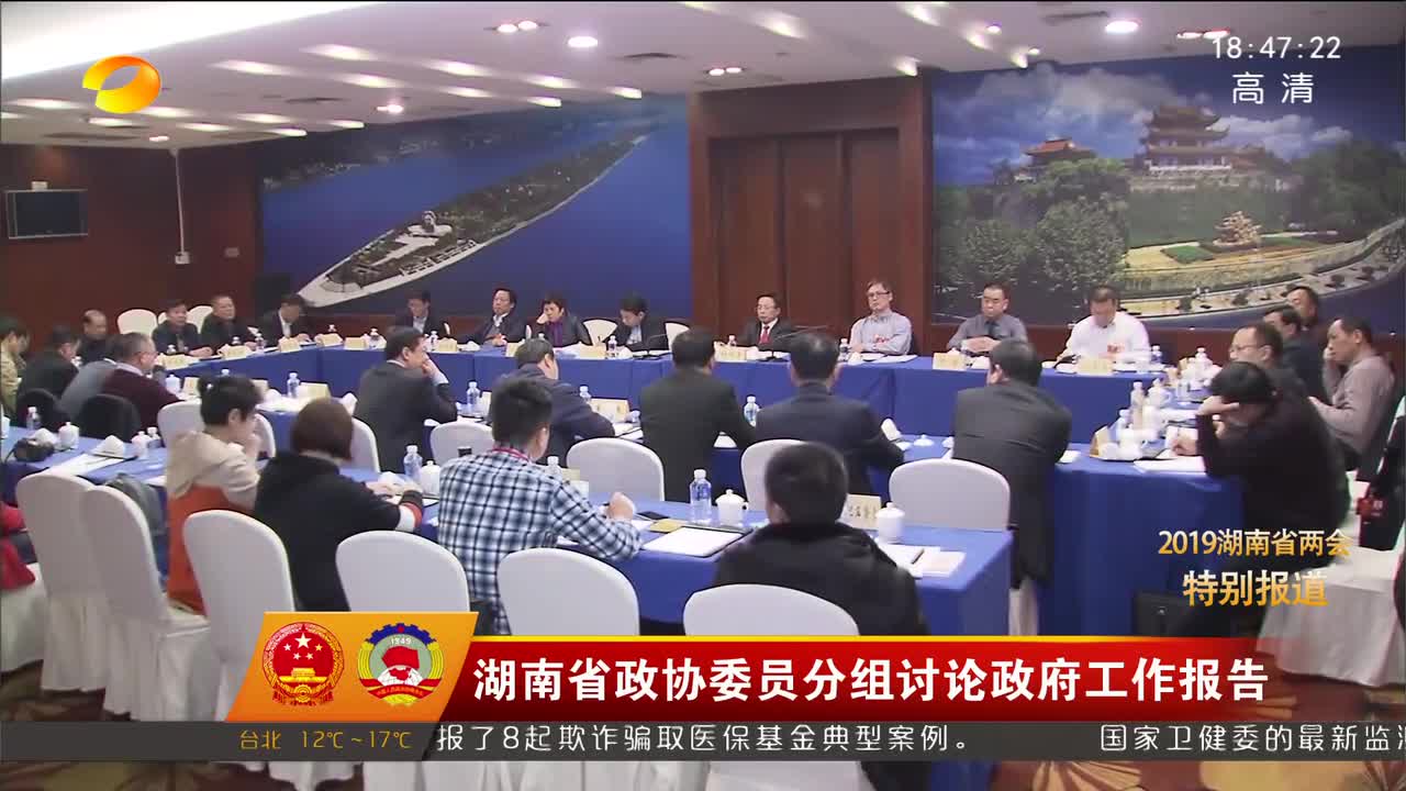 湖南省政协委员分组讨论政府工作报告