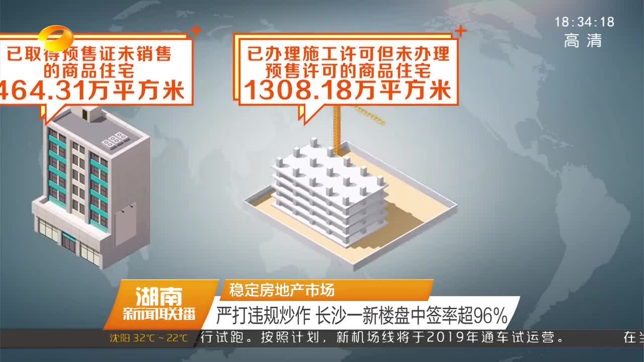 稳定房地产市场：严打违规炒作 长沙一新楼盘中签率超96%