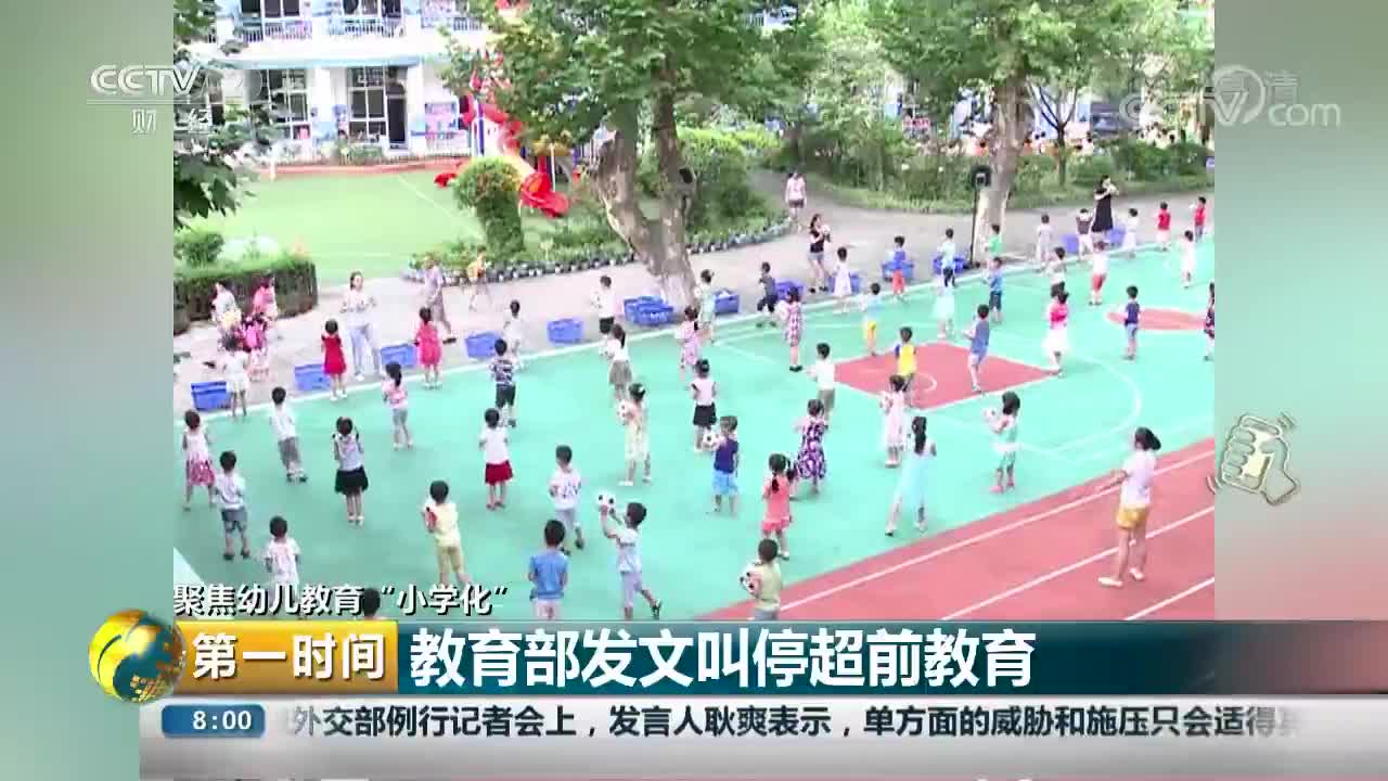 [视频]聚焦幼儿教育“小学化” 教育部发文叫停超前教育