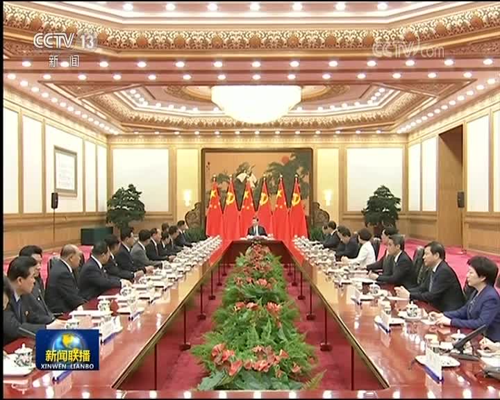 [视频]习近平会见朝鲜劳动党友好参观团