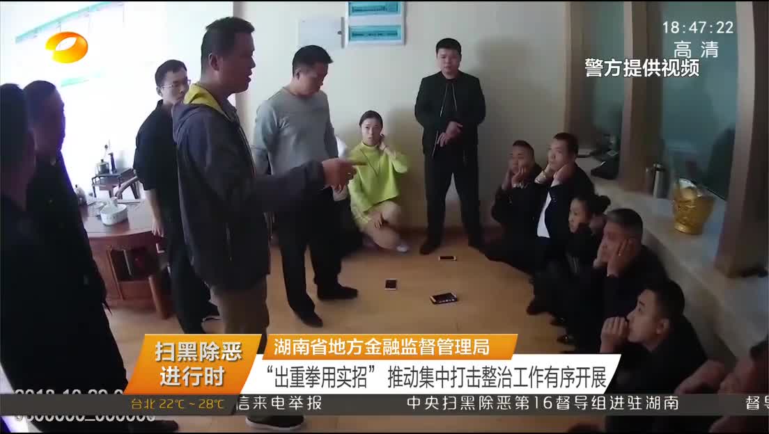 （扫黑除恶进行时）湖南省地方金融监督管理局 “出重拳用实招”推动集中打击整治工作有序开展