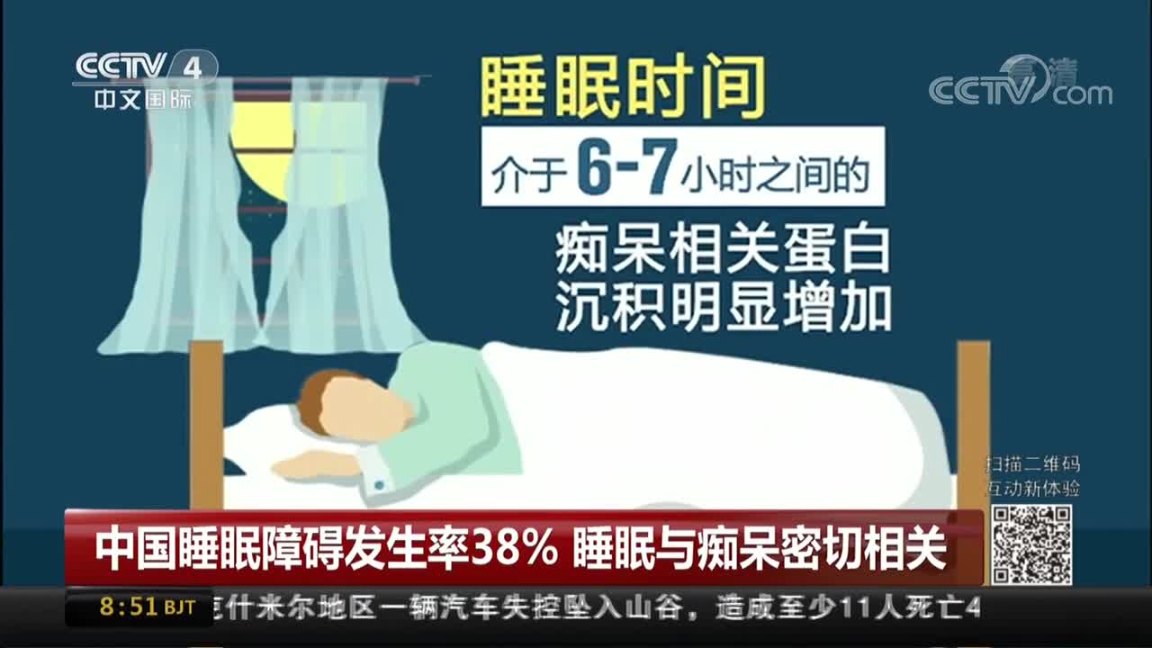 [视频]中国睡眠障碍发生率38% 睡眠与痴呆密切相关