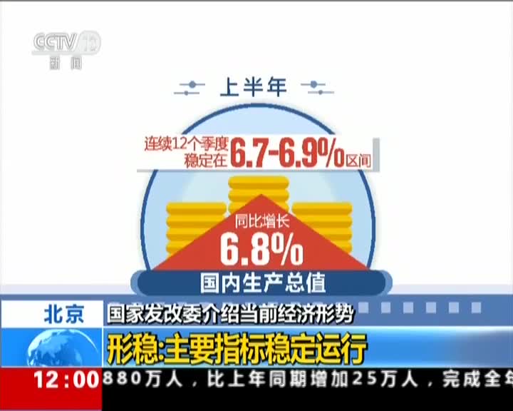 [视频]形稳 质优 势好 国家发改委用三个关键词介绍当前经济形势