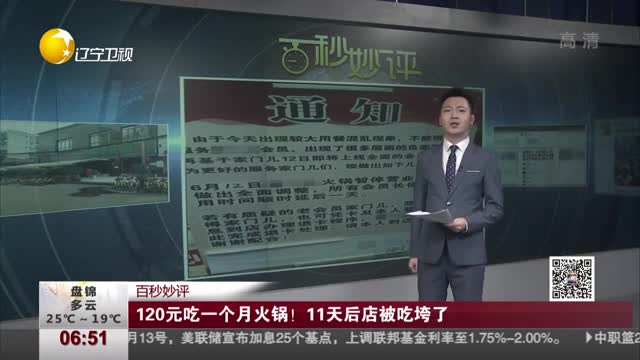 [视频]120元吃一个月火锅！11天后店被吃垮了