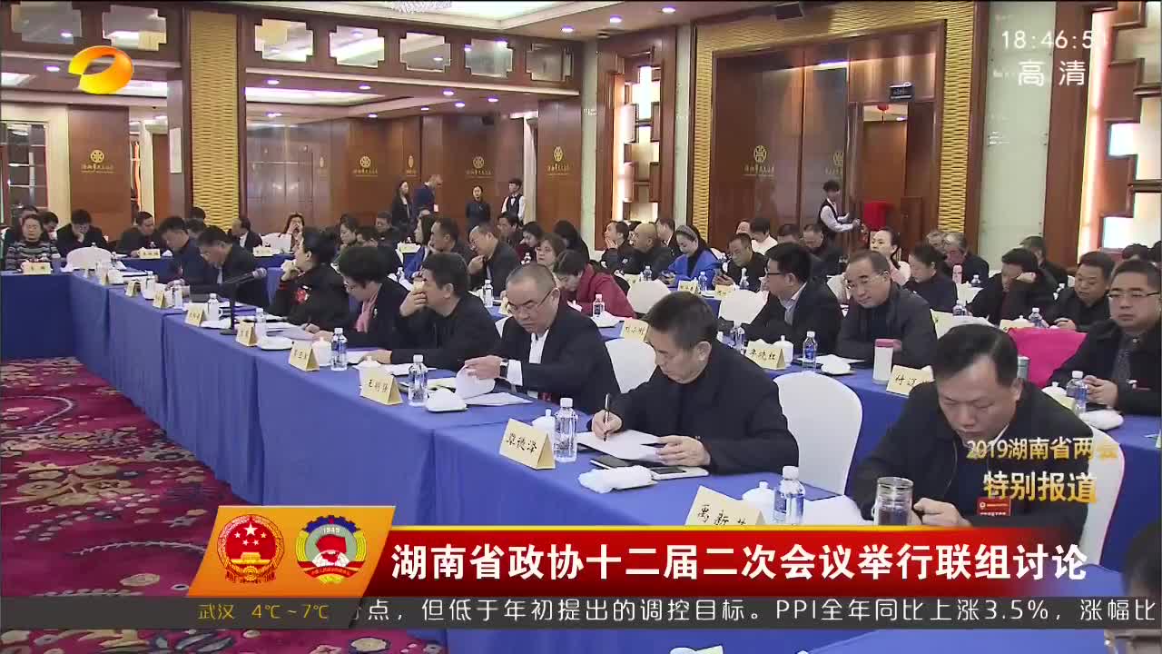 湖南省政协十二届二次会议举行联组讨论