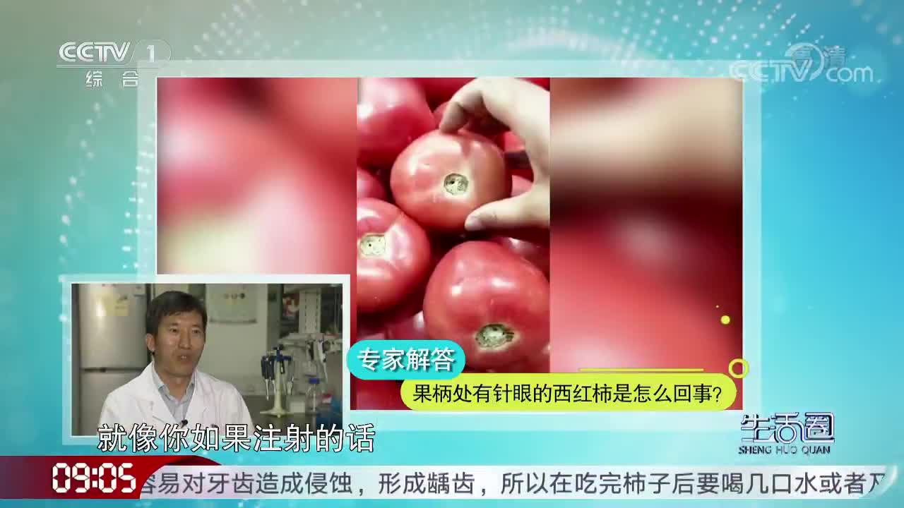[视频]圈友求助 西红柿外皮上为什么会有针眼？