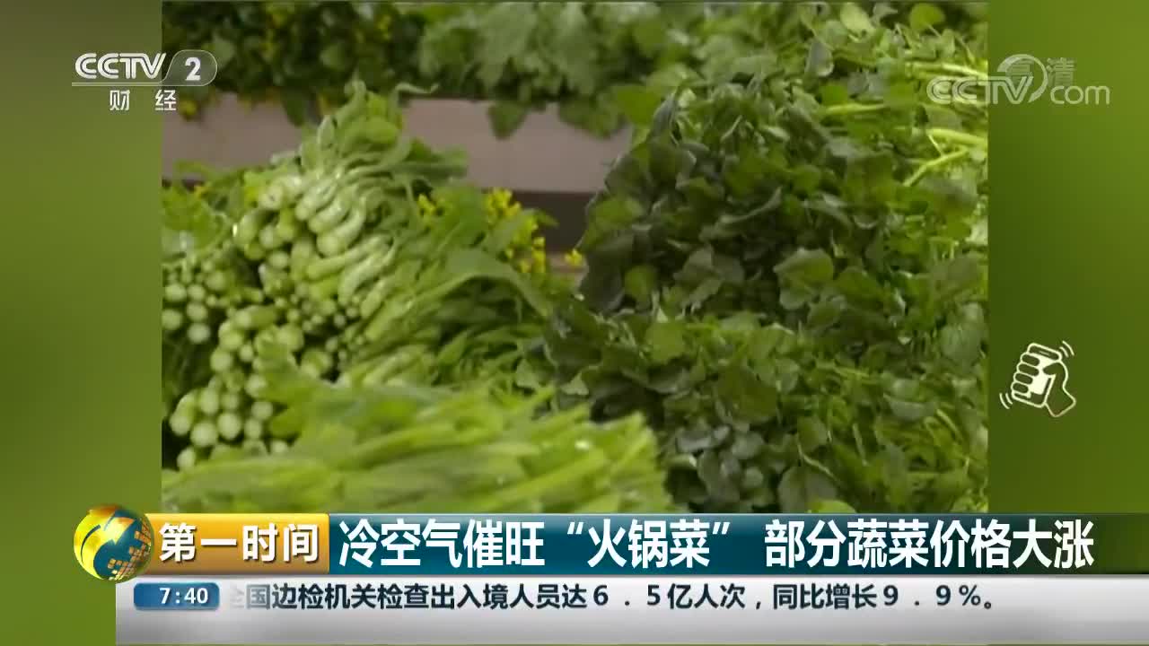 [视频]冷空气催旺“火锅菜” 部分蔬菜价格大涨