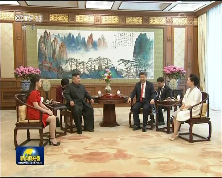 [视频]习近平会见朝鲜劳动党委员长金正恩