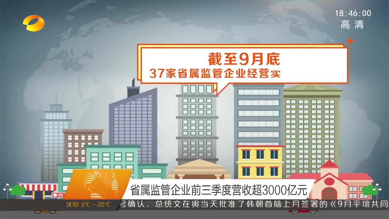 省属监管企业前三季度营收超3000亿元