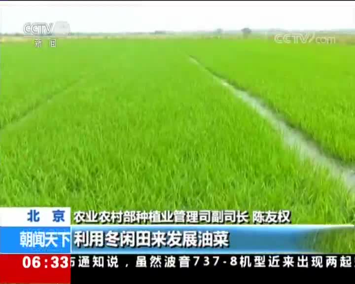 [视频]农业农村部 中央财政支持轮作休耕3000万亩